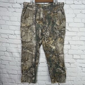 Hobbs Creek Realtree Camouflage Cargo Pants Mens XL Distressed‎ Hunting Outdoor